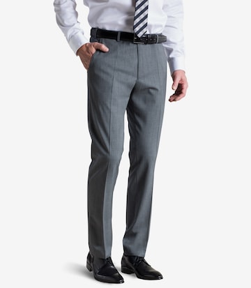 Meyer Hosen Regular Pleated Pants 'Bonn' in Grey: front