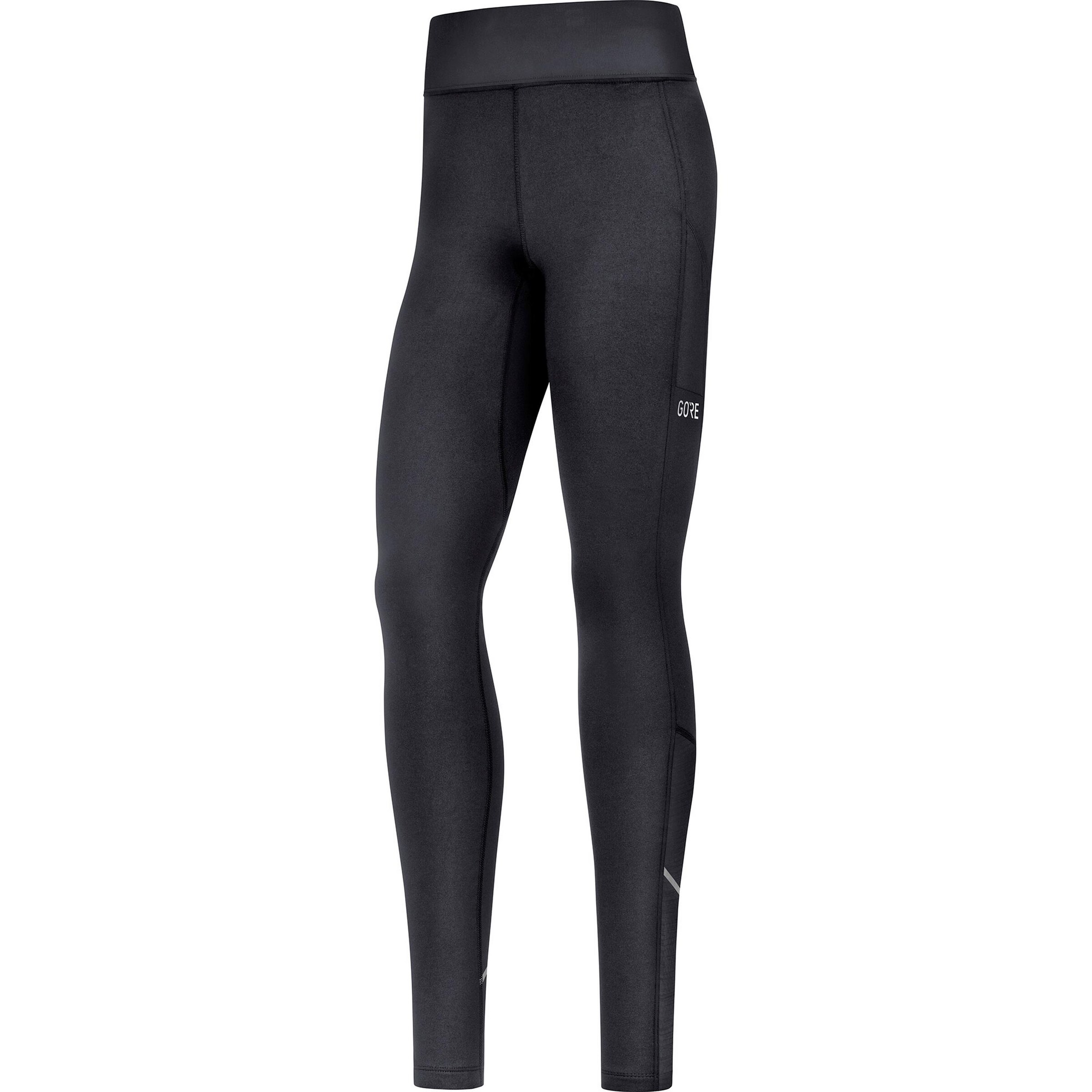 GORE WEAR Skinny Workout Pants 'R3 Thermo' in Black: front