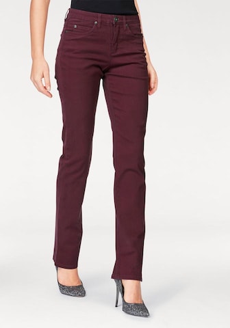 ARIZONA Comfort-fit-Jeans 'Gerade Form' in Rot: predná strana