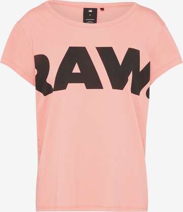 T-shirt G-Star RAW en rose : devant