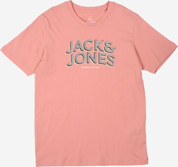 T-Shirt Jack & Jones Junior en rose : devant