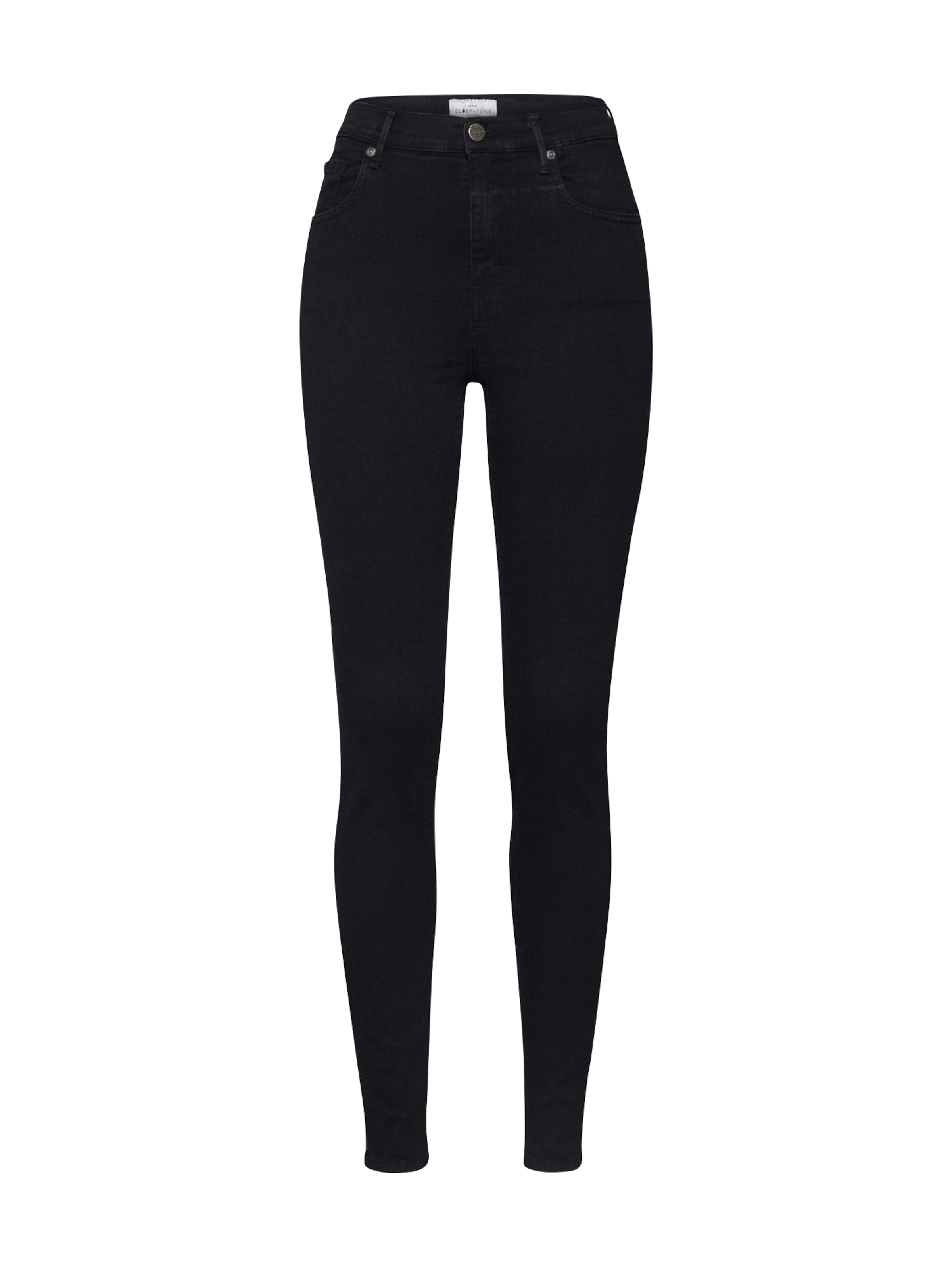 Global Funk Skinny Jeans 'One F, MAR383880' in Black: front