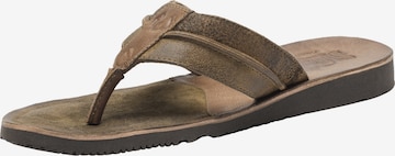 STOCKERPOINT T-Bar Sandals '1335' in Brown: front
