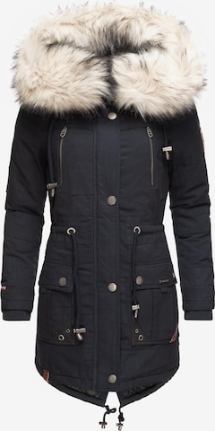 NAVAHOO Winter Parka 'Honigfee' in Blue