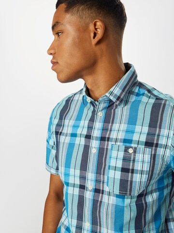 Coupe regular Chemise TOM TAILOR en bleu