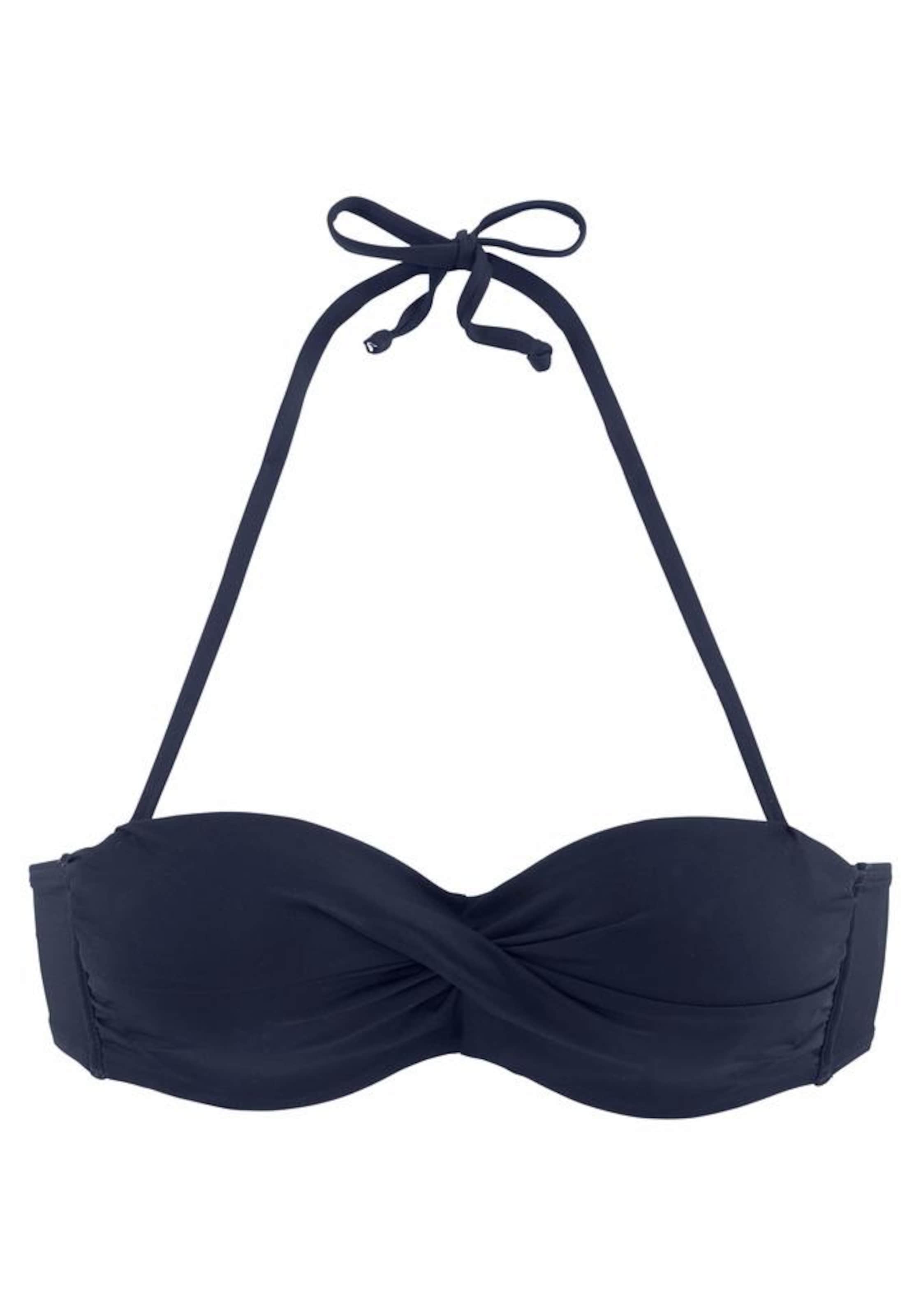 LASCANA Bandeau Bikini Top 'Sofia' in Blue: front