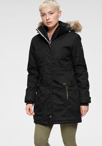 POLARINO Parka in Schwarz: Vorderseite
