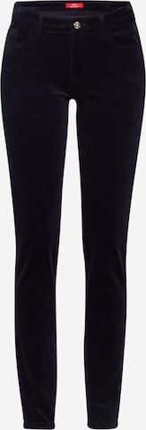 s.Oliver Slimfit Broek in Blauw: voorkant