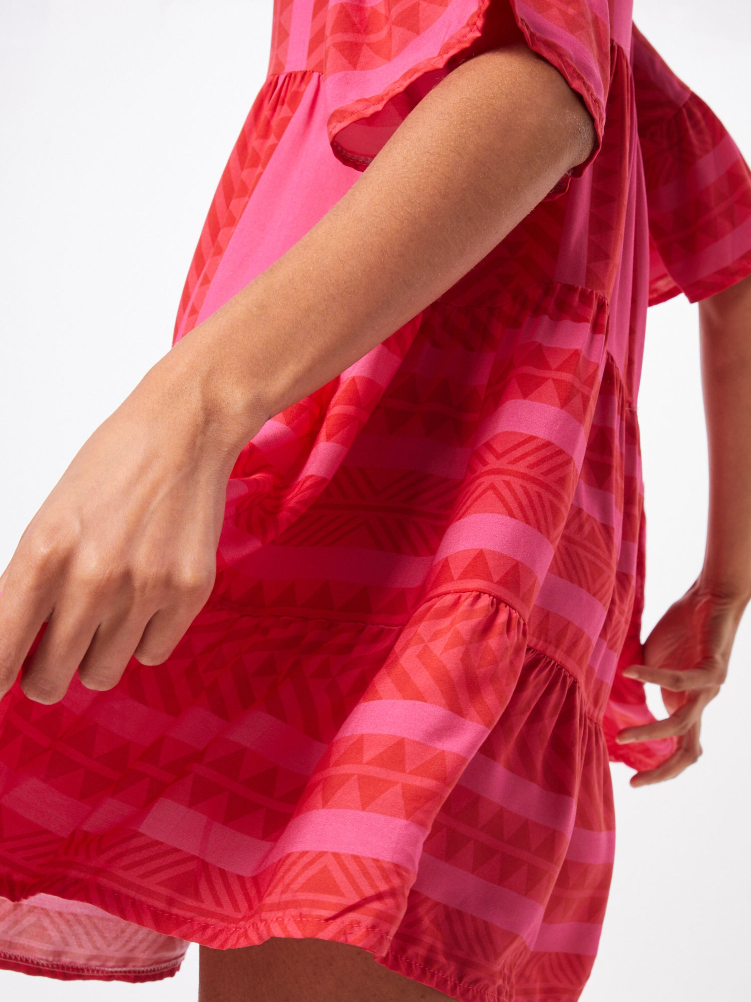 boho kleid pink