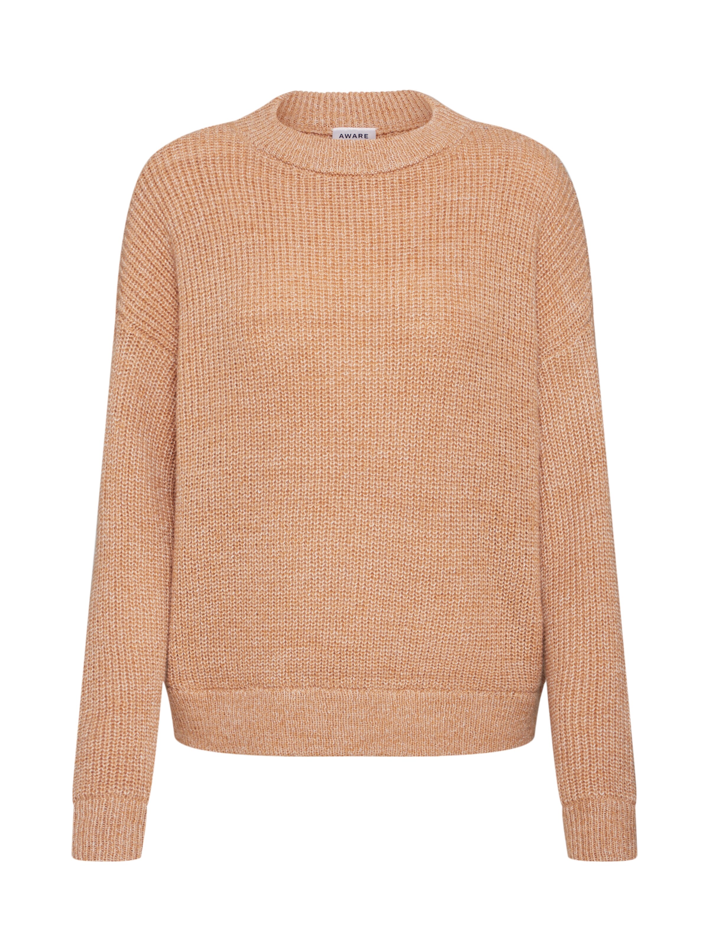 VERO MODA - Trui 'VMIMAGINE LS O-NECK KNIT VMA' in de kleur Bruin