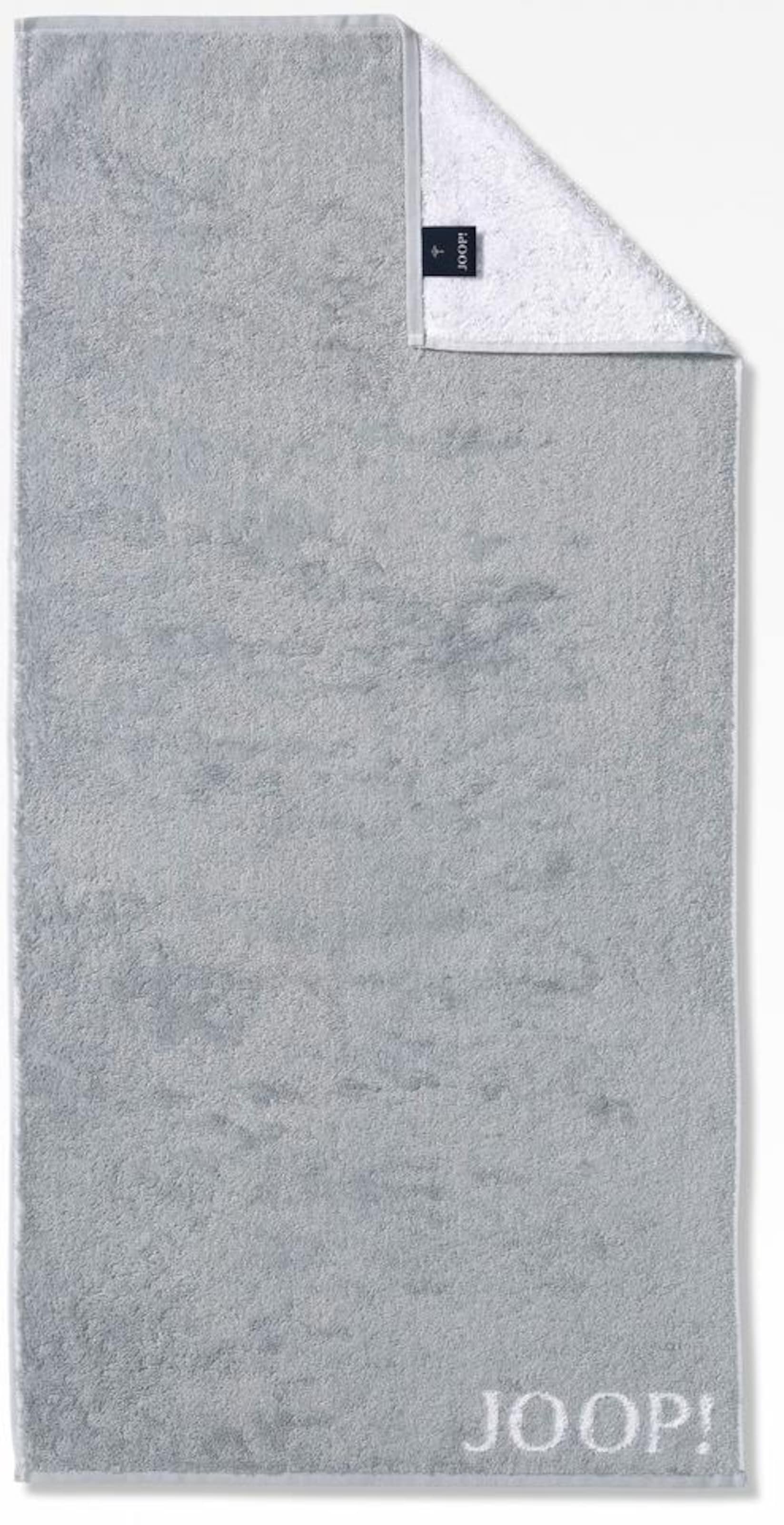 JOOP! Håndklæde 'Doubleface' i grå: forside