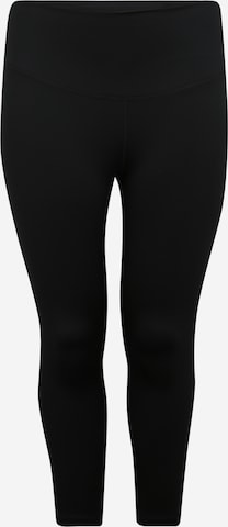 NIKE Skinny Workout Pants in Black: front