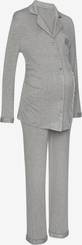 LASCANA Pajama in Grey: front