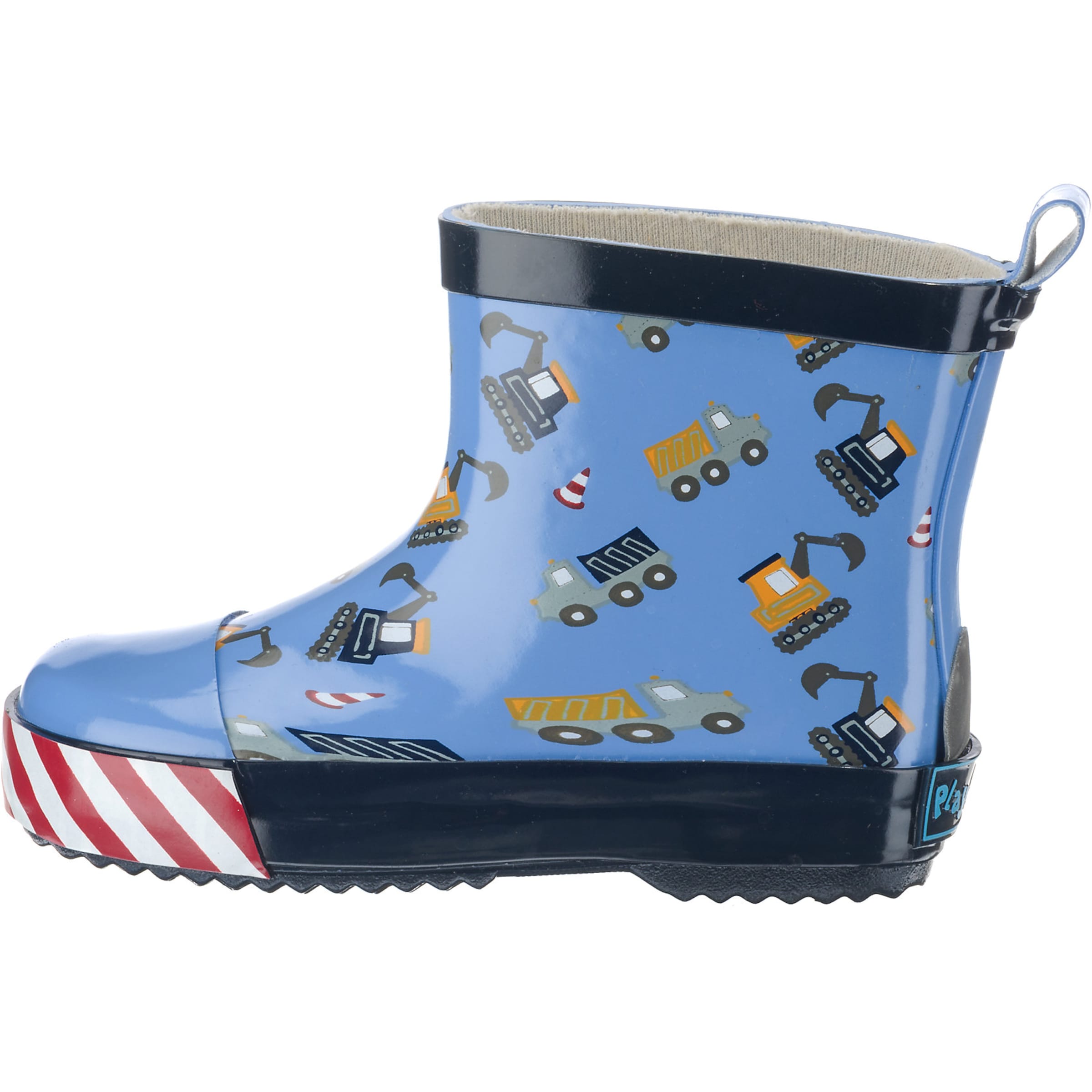 PLAYSHOES Rubber boot 'Baustelle' in Blue