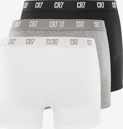CR7 - Cristiano Ronaldo Boxers en gris chiné / noir / blanc, Vue avec produit