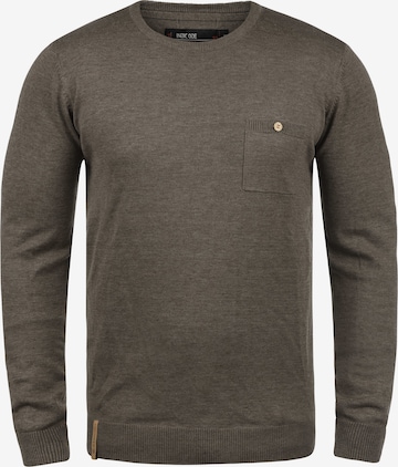 INDICODE JEANS Strickpullover 'Demarcus' in Braun: predná strana