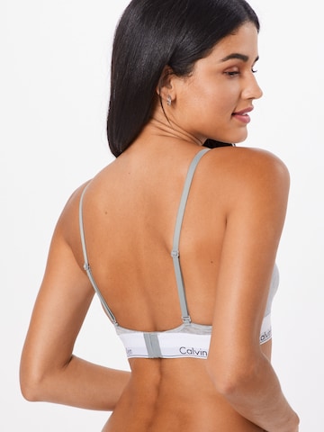 Calvin Klein Underwear Triangle Bra in Grey: back
