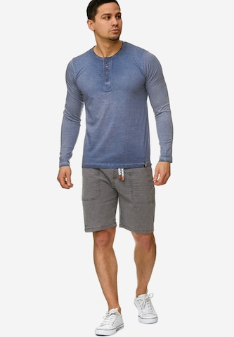 INDICODE JEANS Regular Shorts 'Stoufville' in Grau