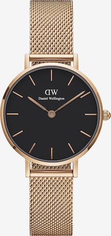 Daniel Wellington Analoog horloge 'Classic Petite 28 Melrose DW00100217' in Goud: voorkant