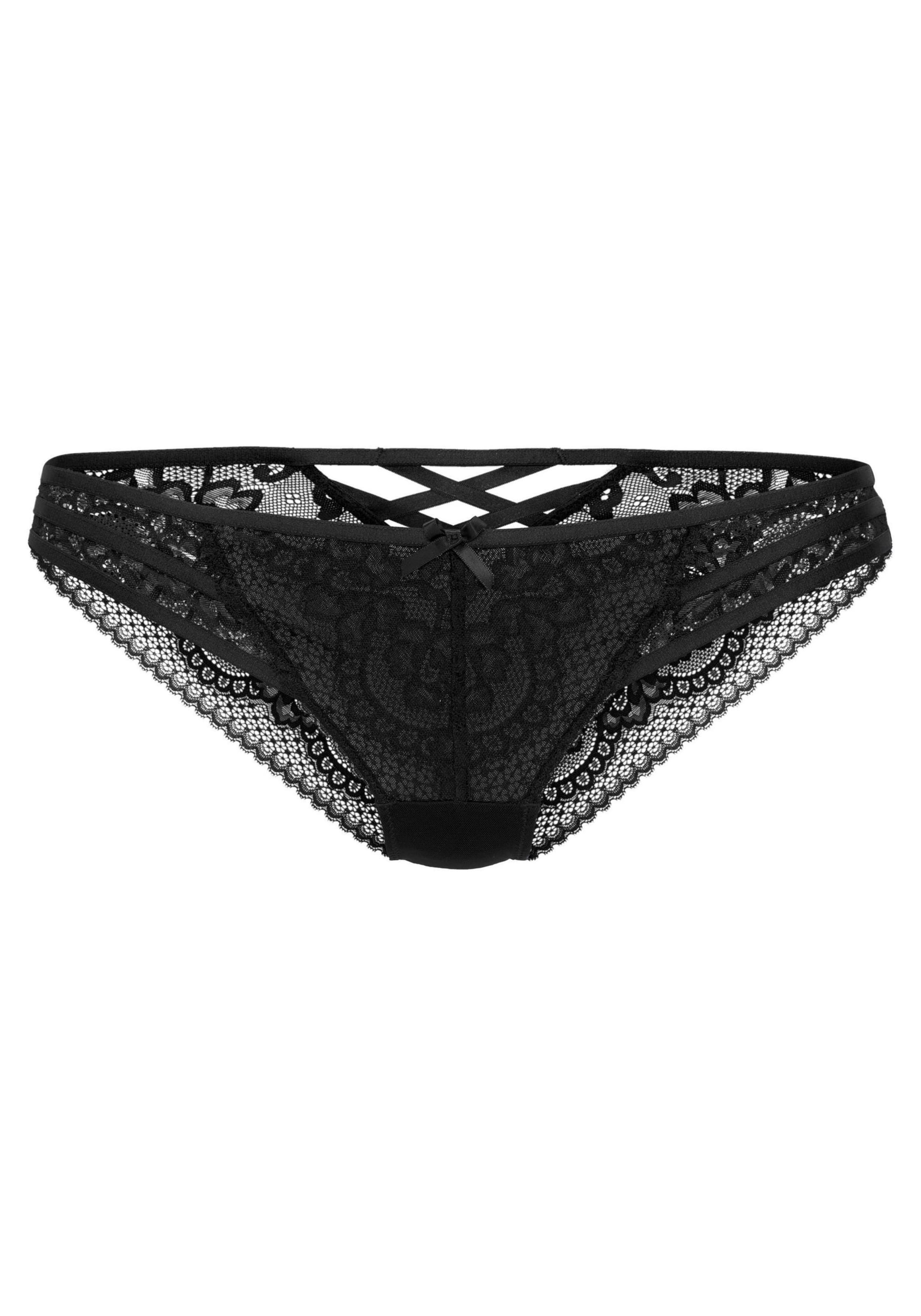 LASCANA Püksikud, värv must: eest vaates