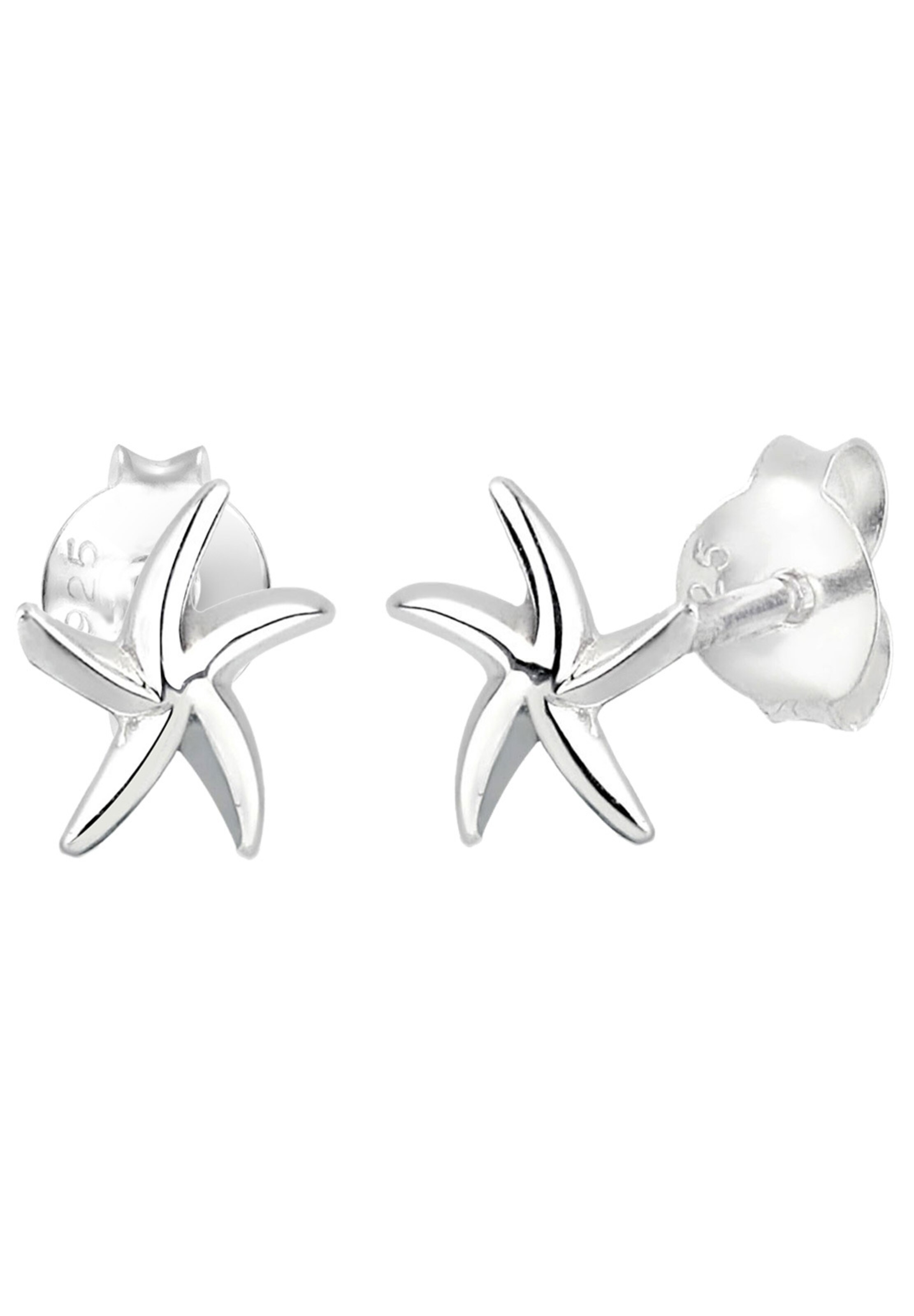 Boucles d'oreilles 'Seestern' ELLI en argent : devant