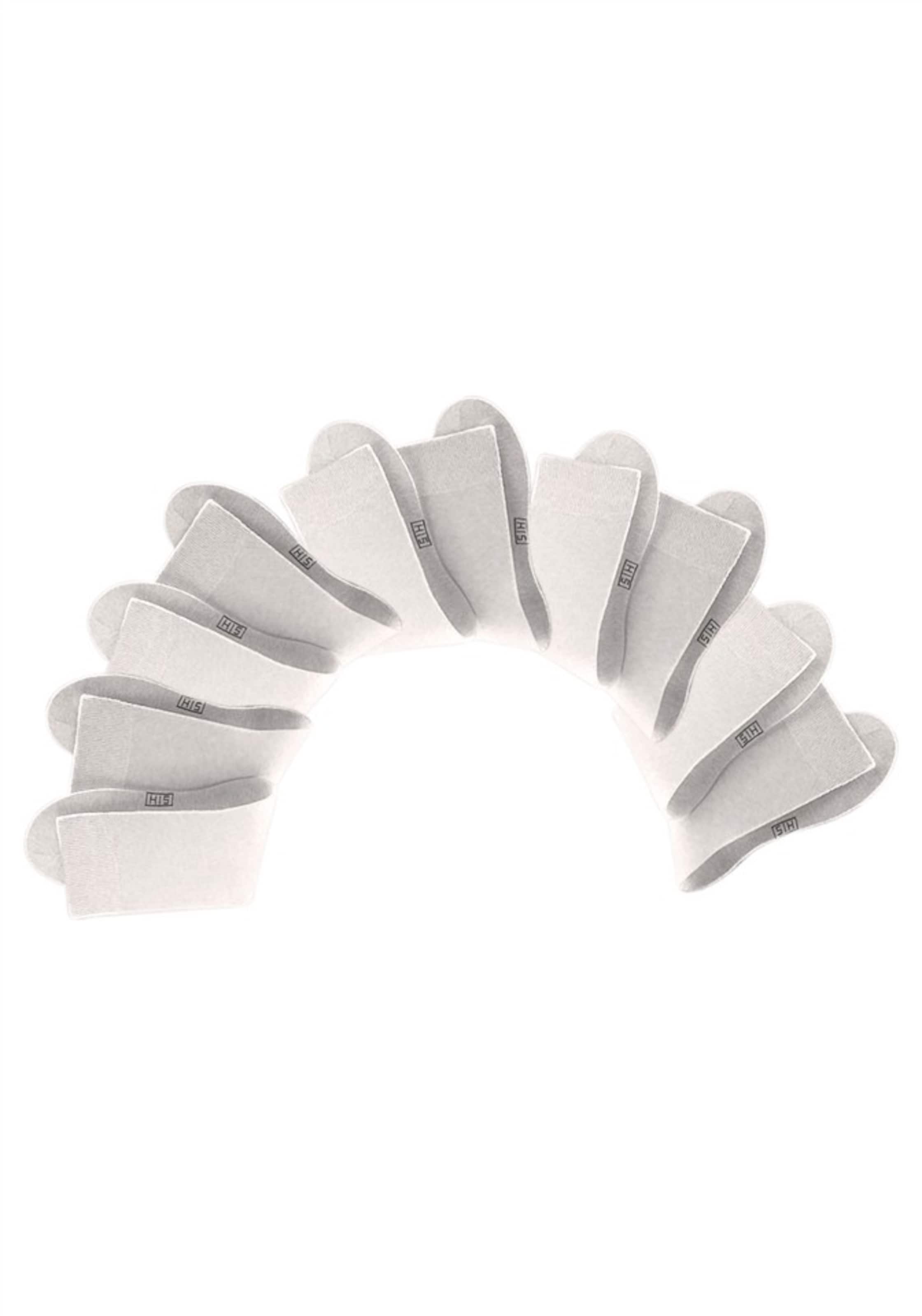 H.I.S Damensocken (10 Paar) in Weiß: Vorderseite