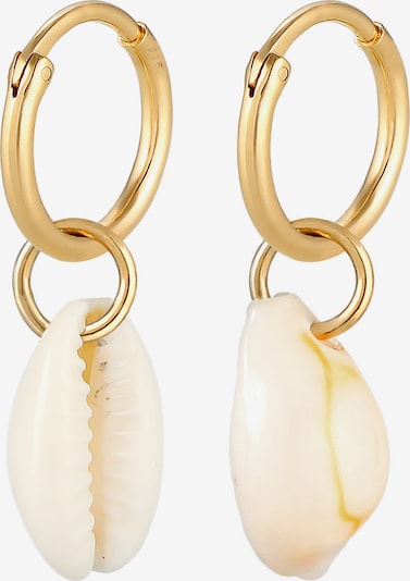 ELLI Ohrringe in gold / naturweiß, Produktansicht