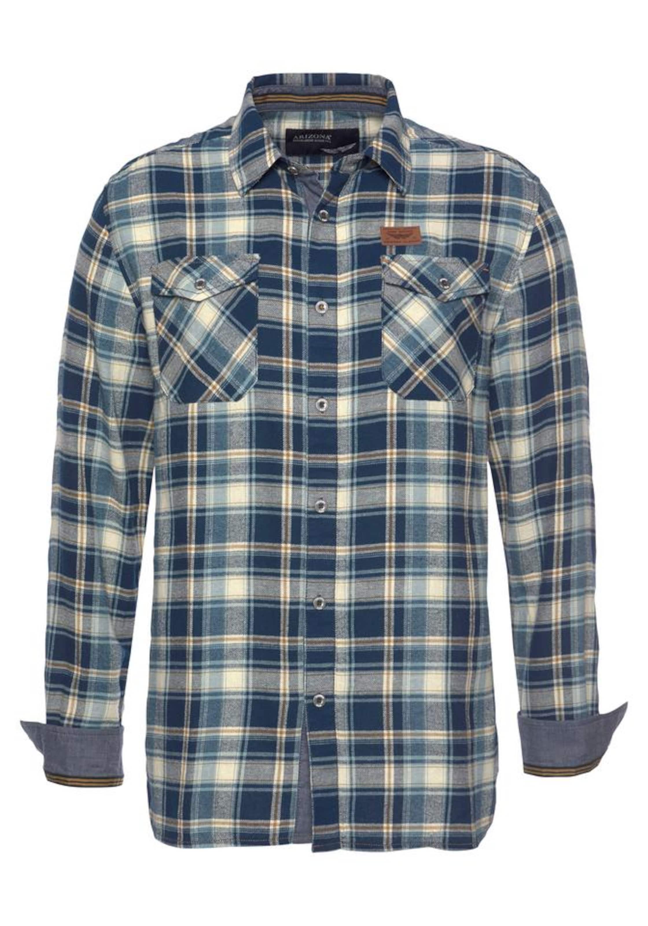 ARIZONA Slim fit Button Up Shirt in Blue: front