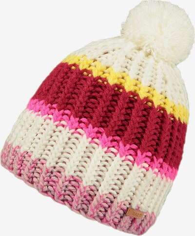 Barts Beanie 'Niyebe' in Cream / Yellow / Pink / Red, Item view