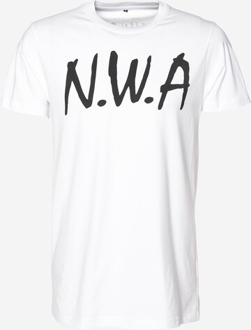 T-Shirt 'N.W.A' Mister Tee en blanc : devant