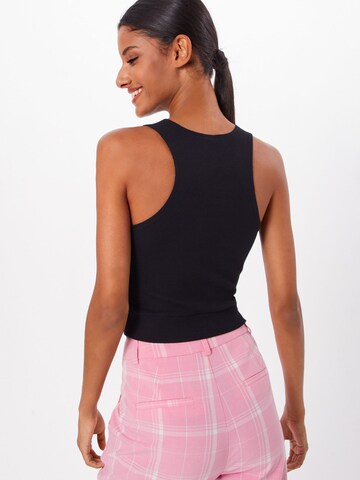 Top 'Ladies Squared' de la Urban Classics pe negru: spate