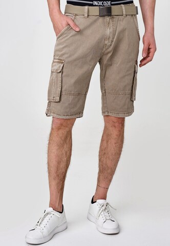 Regular Pantalon ' Blixt ' INDICODE JEANS en gris : devant