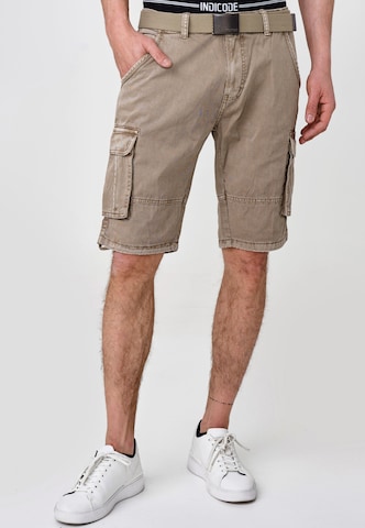 Regular Pantalon ' Blixt ' INDICODE JEANS en gris : devant