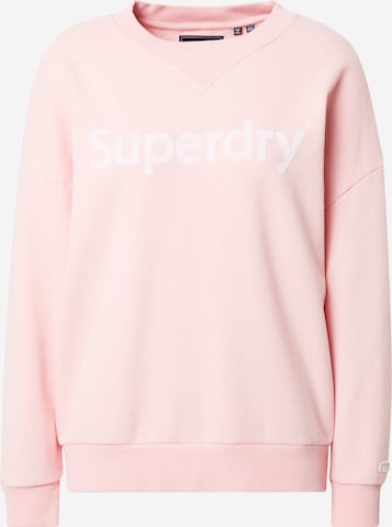 Superdry Bluzka sportowa w kolorze różowy: przód