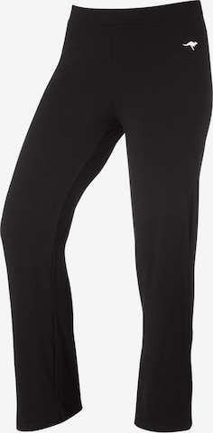 KangaROOS Loose fit Workout Pants in Black: front