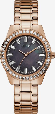 Orologio analogico 'Sparkler' di GUESS in oro: frontale