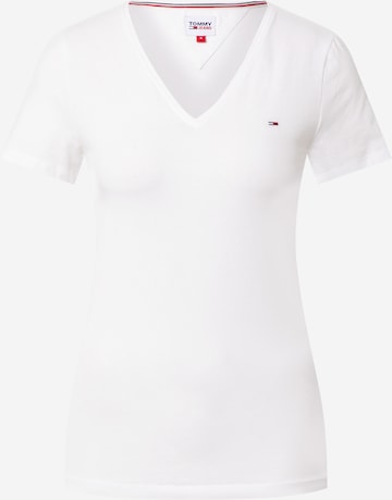 Tommy Jeans - Camiseta en blanco: frente