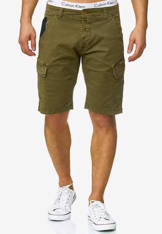 Regular Pantalon 'Hedworth' INDICODE JEANS en vert : devant