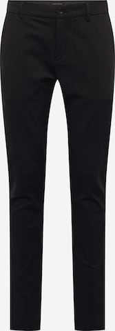 Coupe slim Pantalon 'Philip' Casual Friday en noir : devant