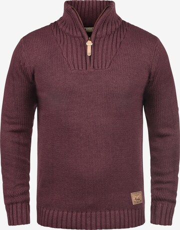 !Solid Sweater 'Petro' in Red: front