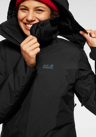 JACK WOLFSKIN Performance Jacket 'Kiruna' in Black