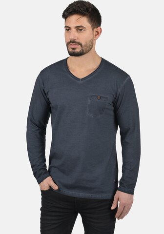 !Solid V-Shirt 'Terkel' in Blau: predná strana
