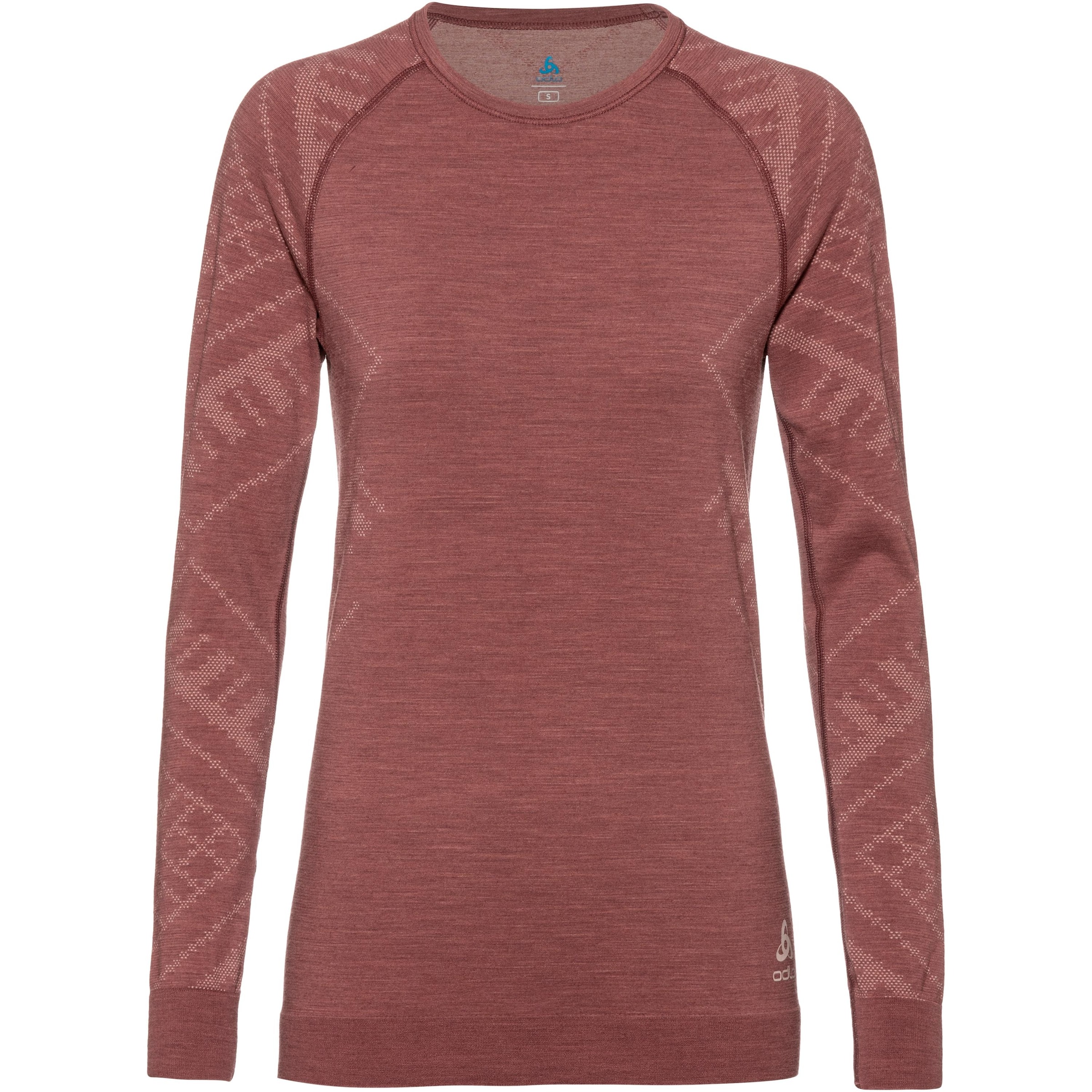 ODLO - Funktionsshirt 'Merino' in pastellrot