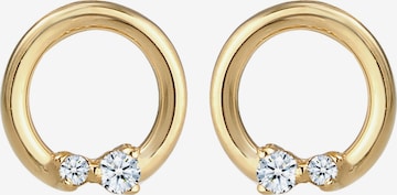 Elli DIAMONDS Earrings 'Kreis' in Gold