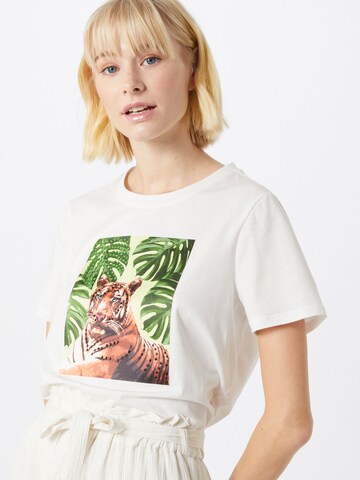 Tricou 'VMLeona' de la VERO MODA pe alb: față