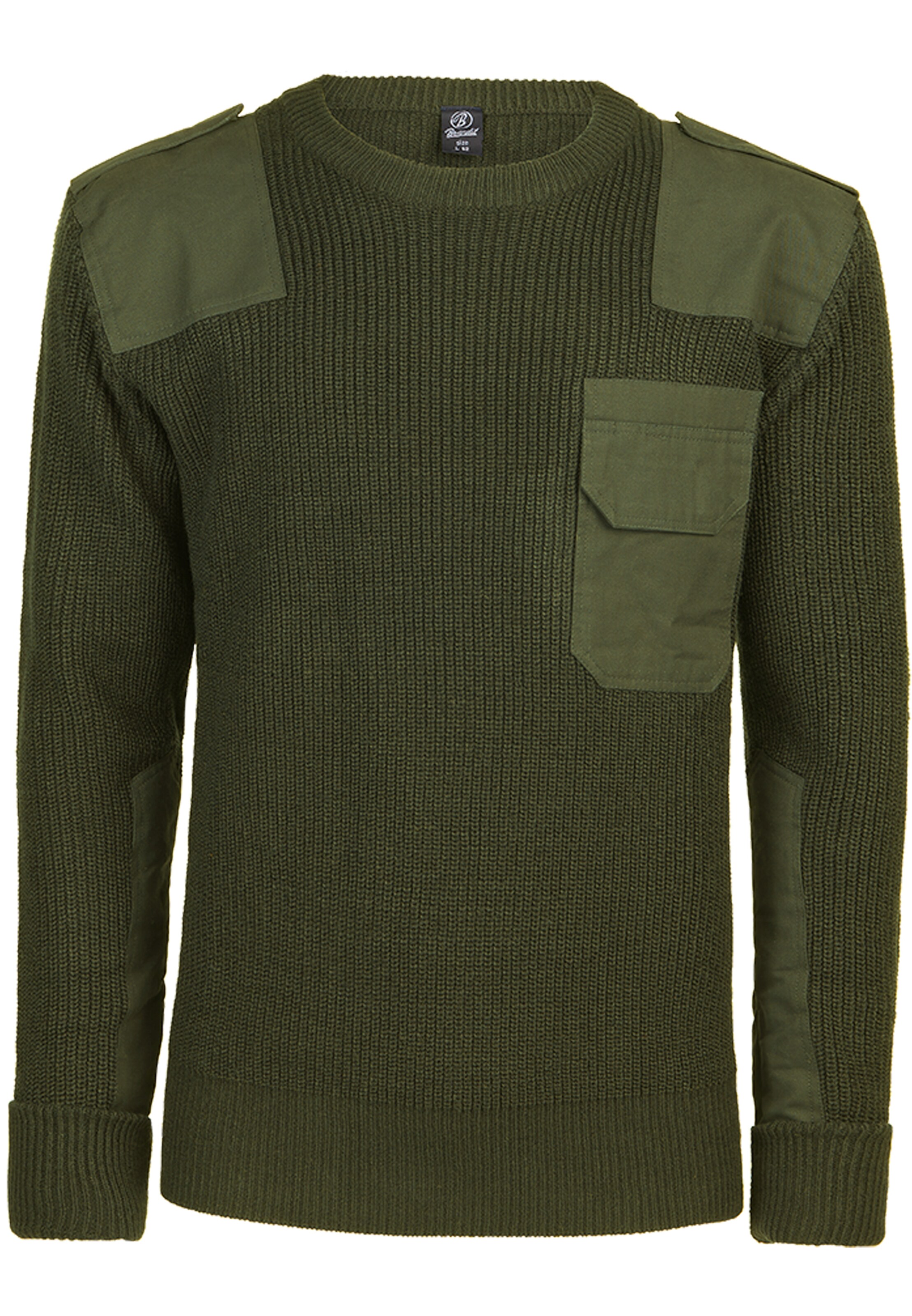 Pull-over Brandit en vert : devant
