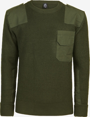 Brandit Sweater in Green: front