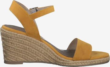 TAMARIS Páskové sandály – žlutá