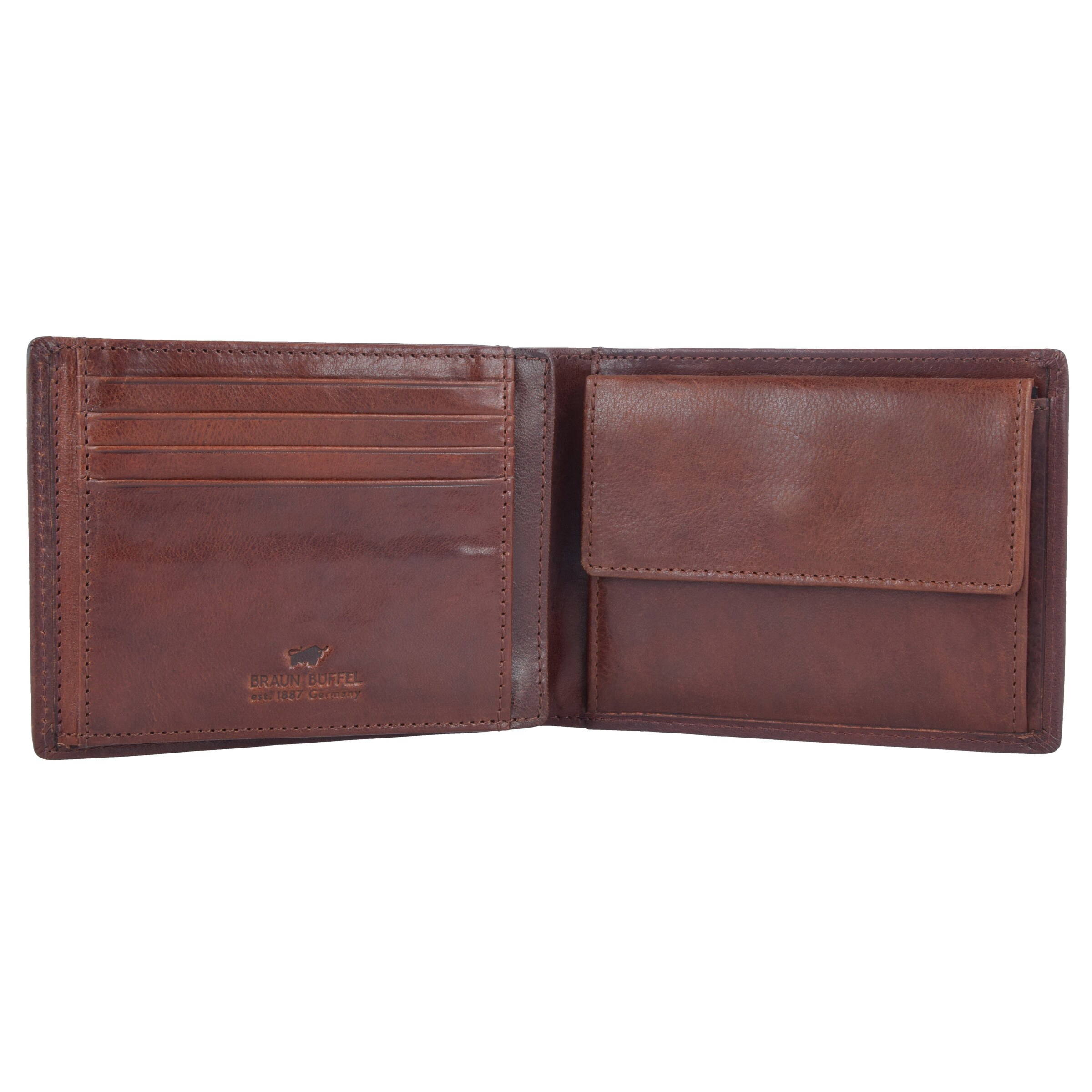 Porte-monnaies 'Arezzo' Braun Büffel en marron