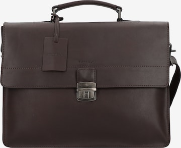 Burkely Document Bag in Brown: front